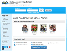 Tablet Screenshot of galliaacademyhighschool.org